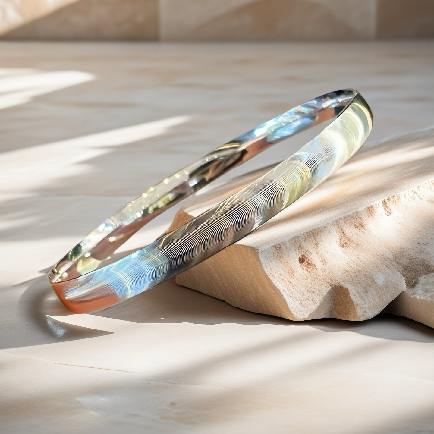 Cat's Eye Platinum Gold Bracelet Chain (Item No. GB0031)