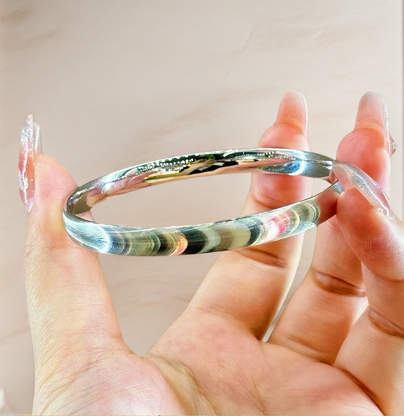 Cat's Eye Platinum Gold Bracelet Chain (Item No. GB0031)