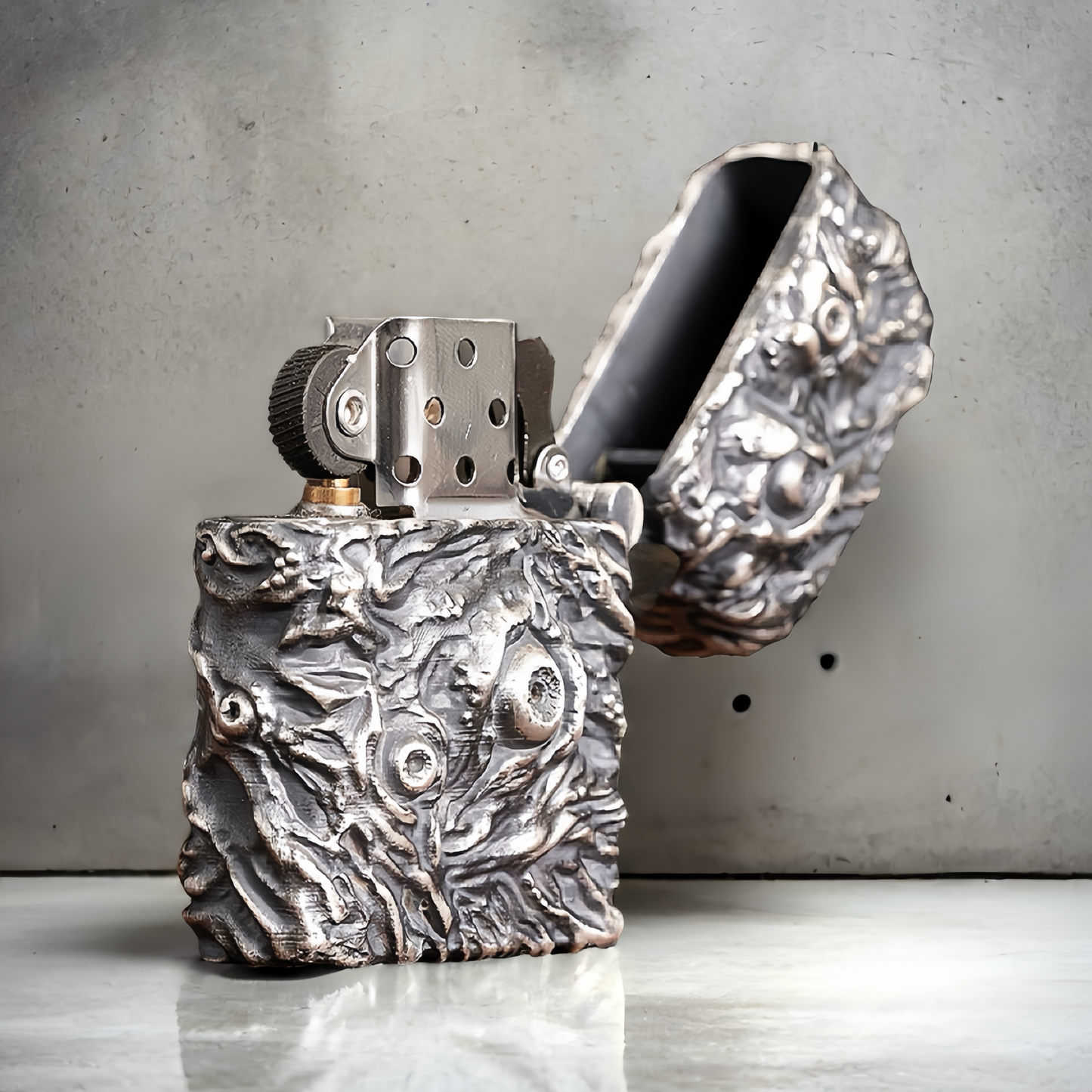 Vintage Silver Zippo Lighter Case (Item No. L0022)