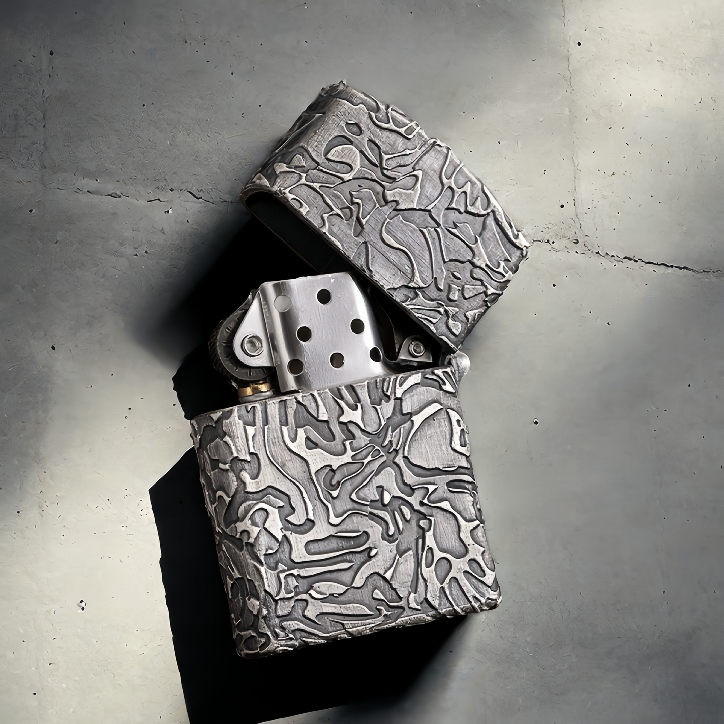 Vintage Silver Zippo Lighter Case (Item No. L0025)