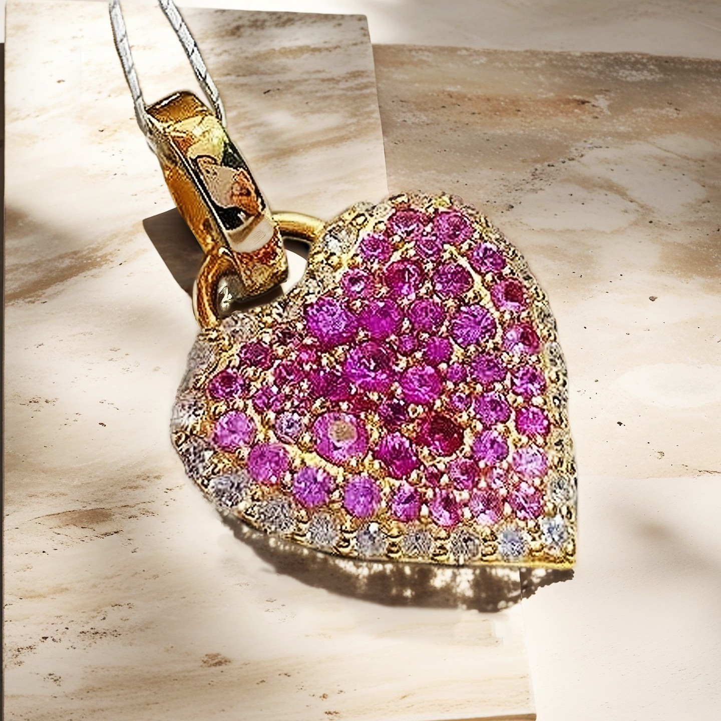 Vintage 18k Gold Diamond Pendant (Item No. VT097)