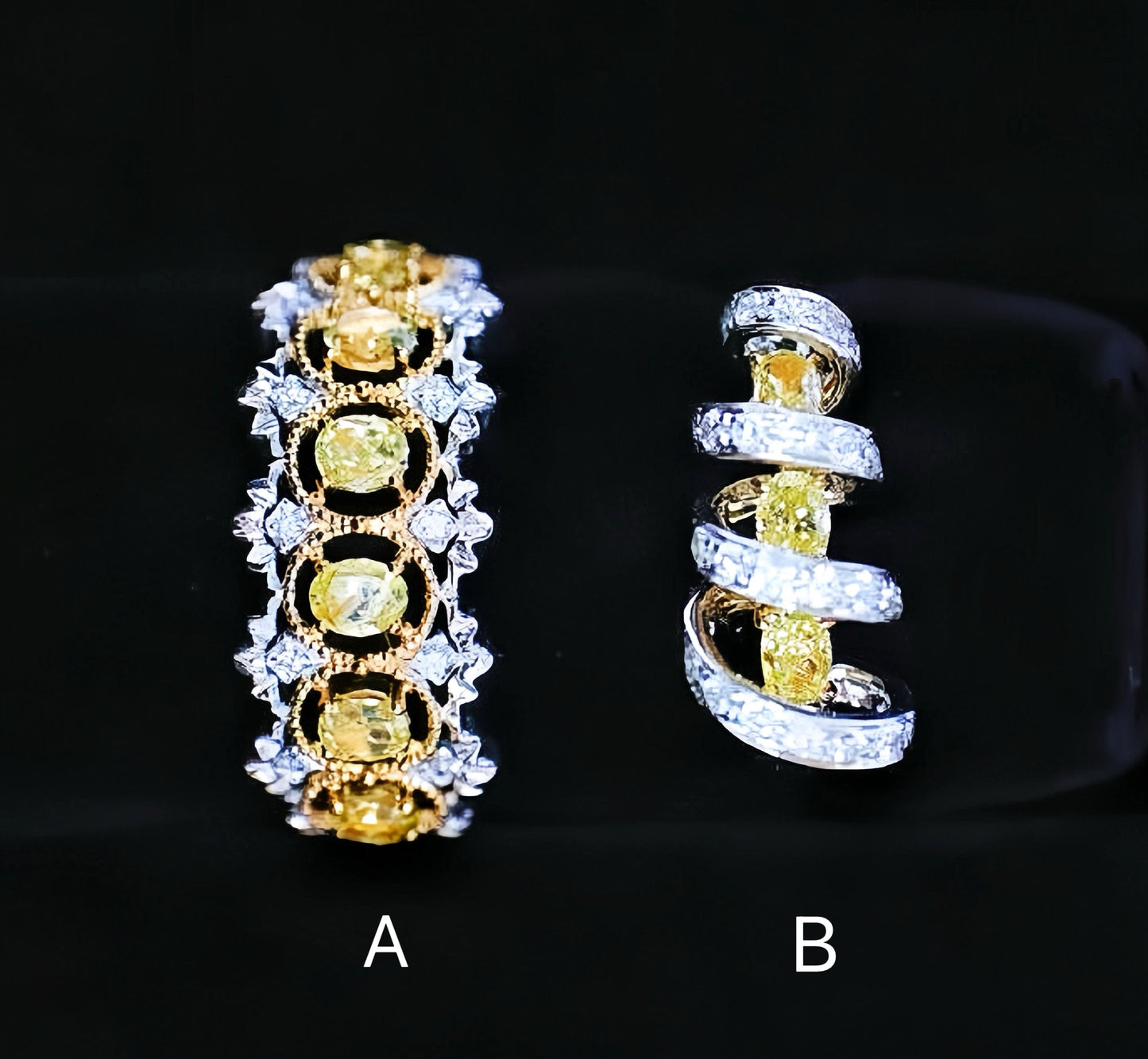 Lace Vintage 18k Gold Diamond Ring (Item No. VT028)