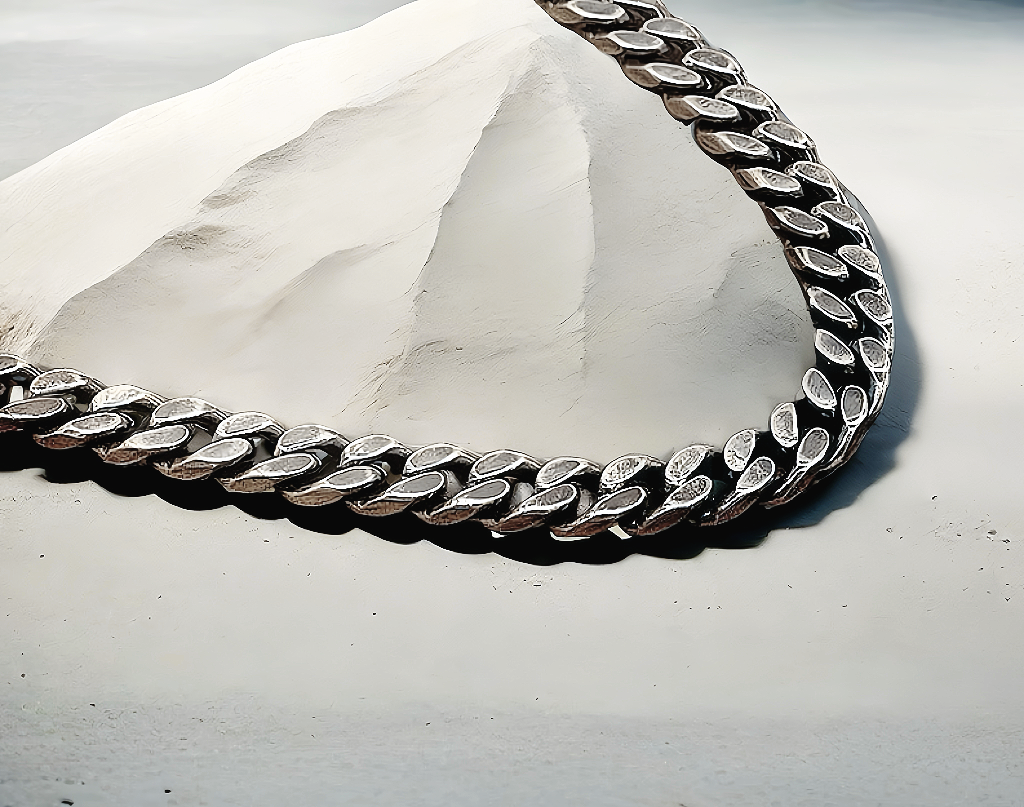 Cuban Link Silver Necklace Chain (Item No. N0110)