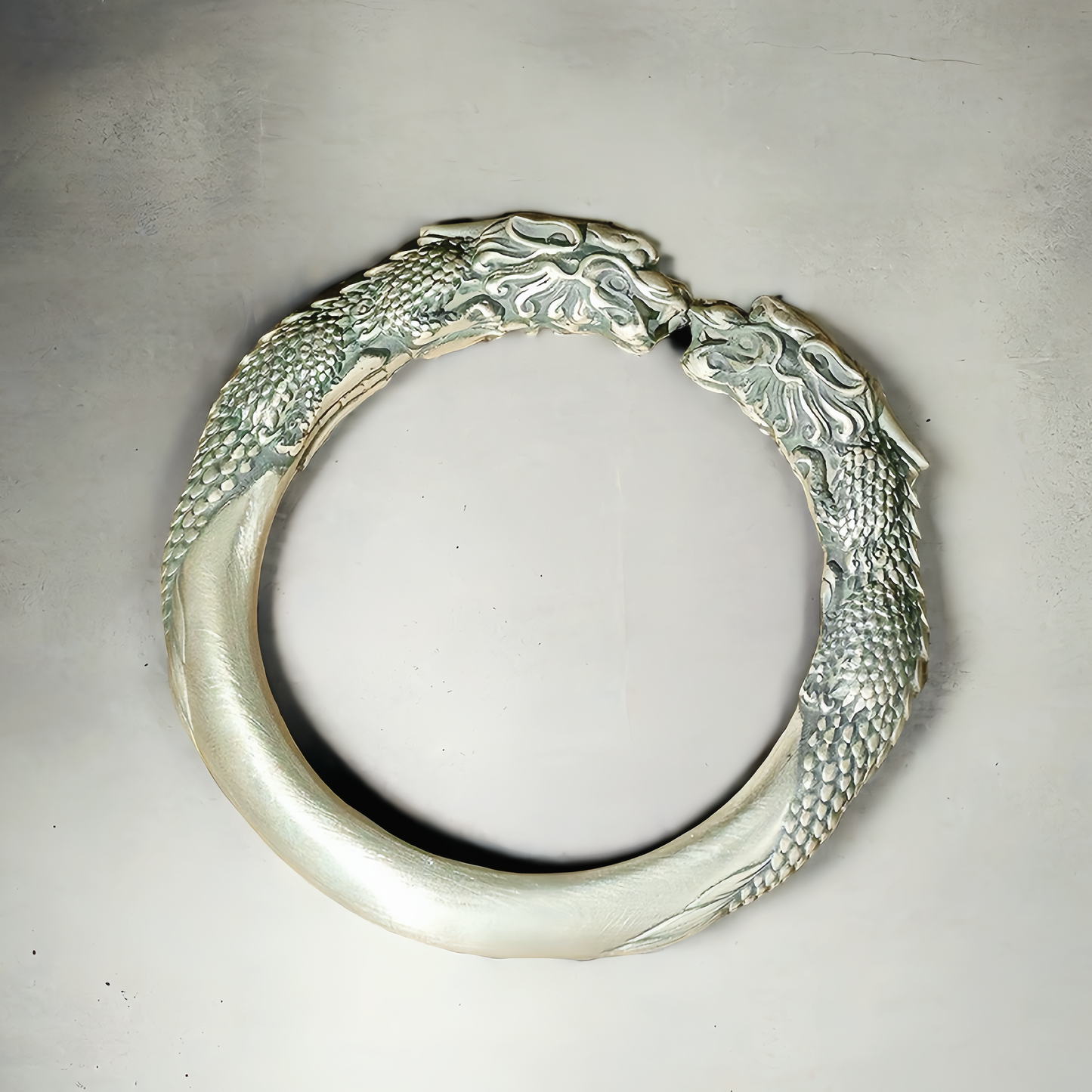 Double Dragon Silver Bangle (Item No. B0270)