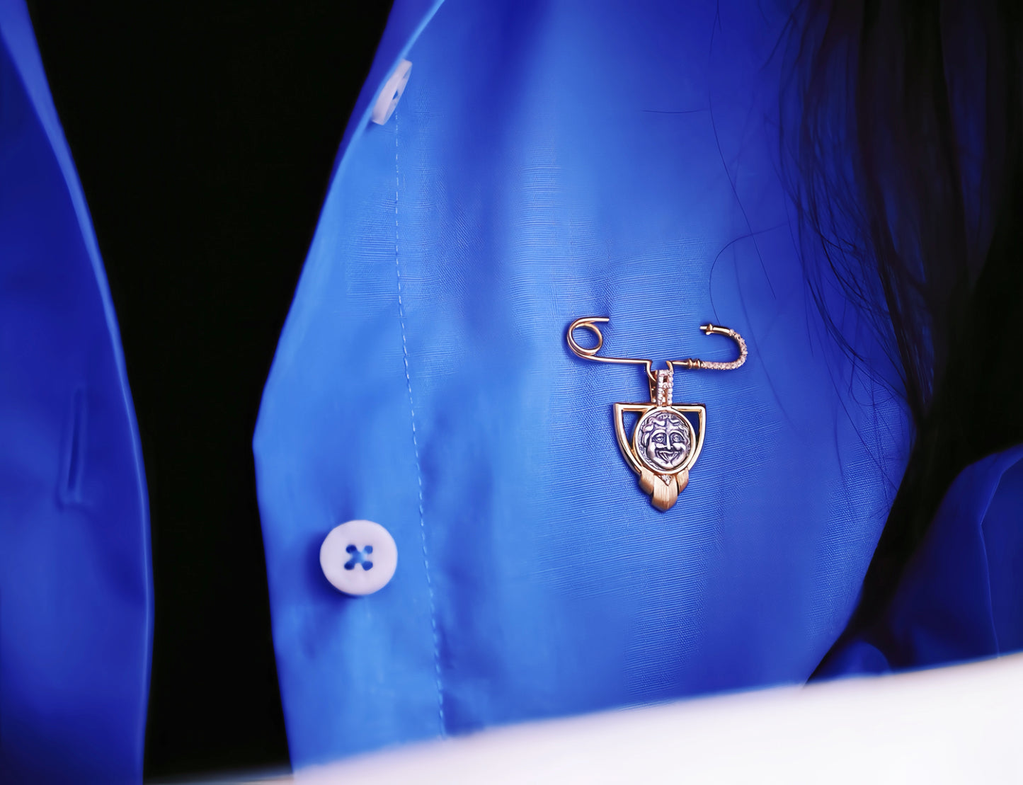 Medusa Ancient Greek Coin Medallion 18K Gold Pendant (Item No. COIN039)