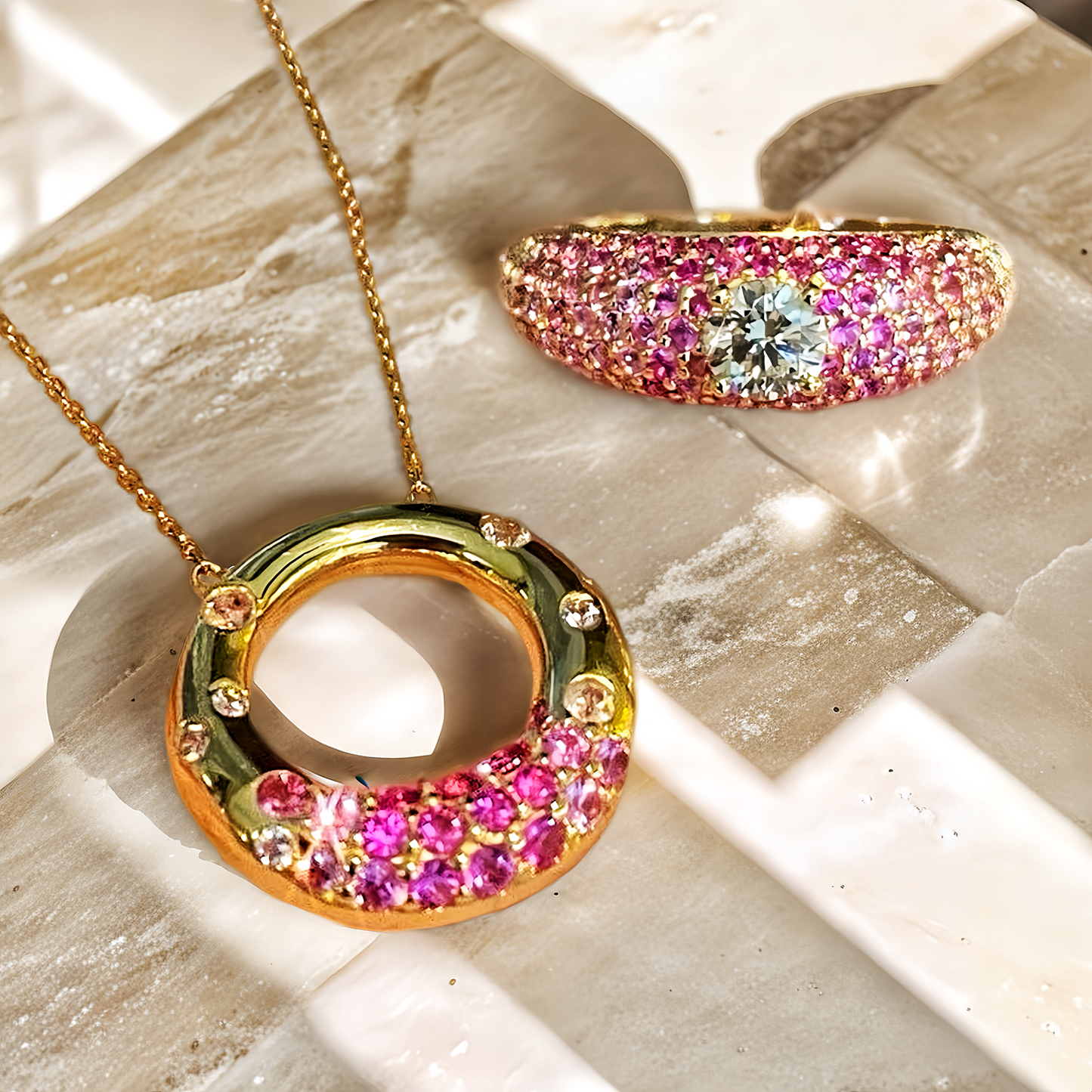 Vintage 18k Gold Diamond Pendant (Item No. VT170)