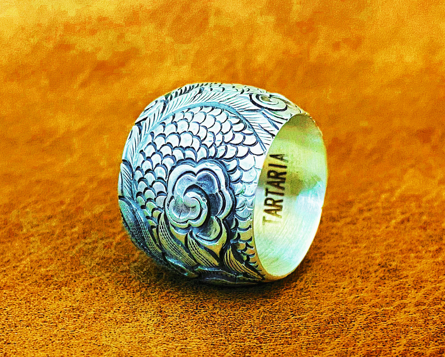 Large Dragon Silver Ring (Item No. R0117)