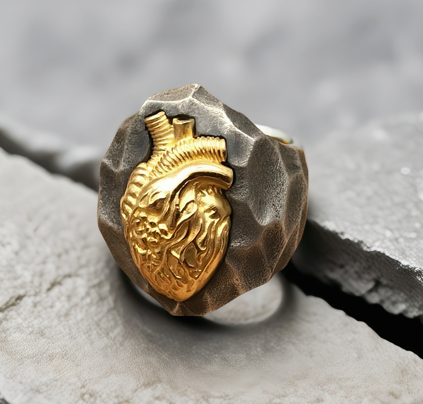 Heart Silver Ring (Item No. SC023)