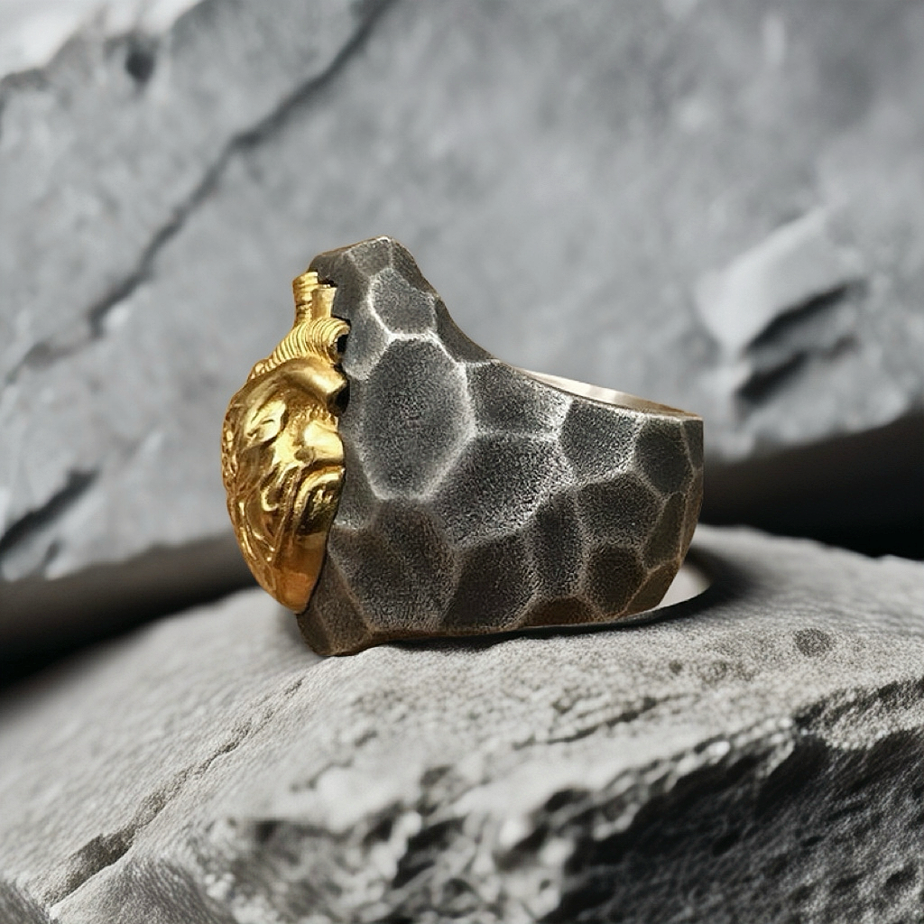 Heart Silver Ring (Item No. SC023)