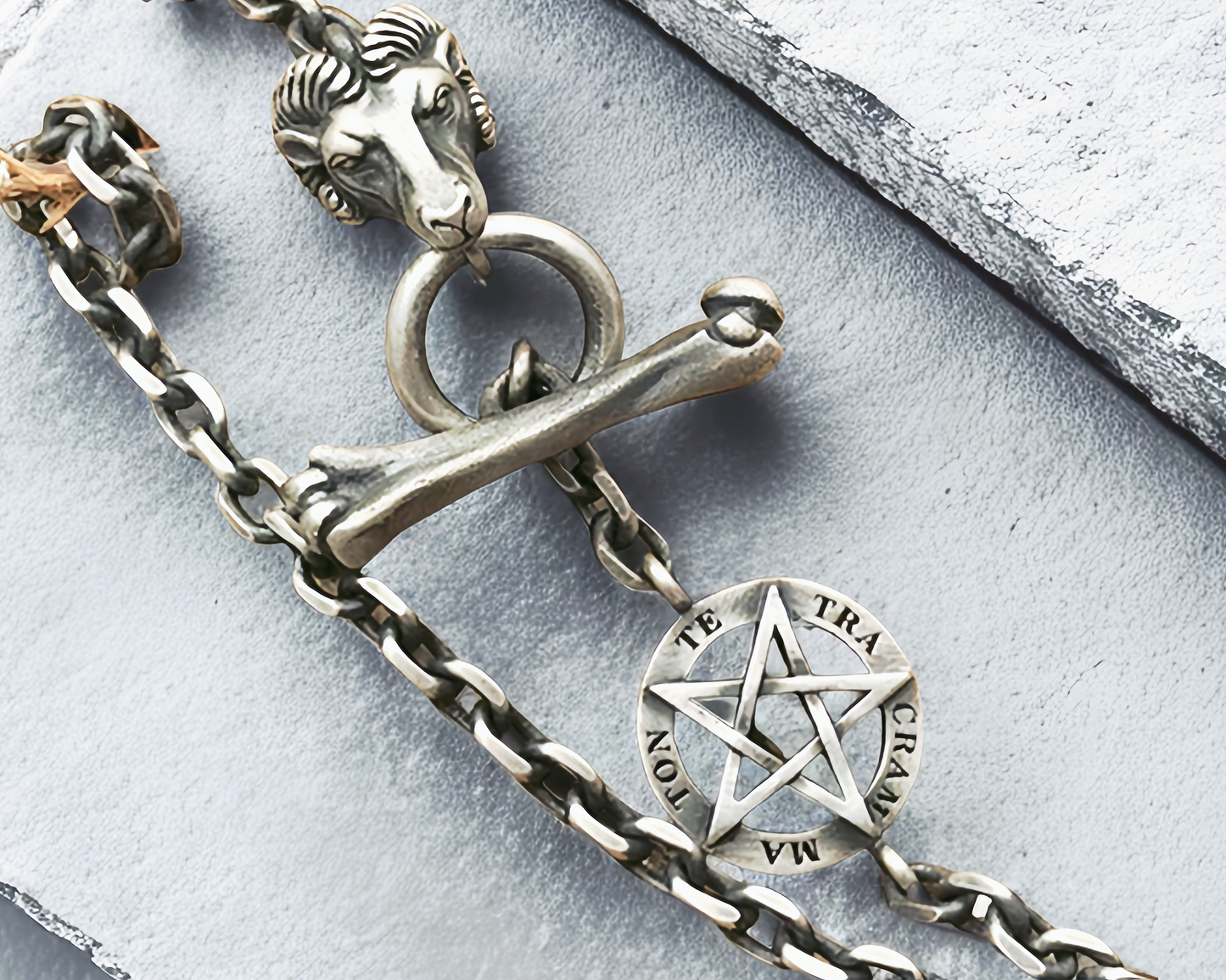 Skull & Cross Silver Pendant (Item No. SC020)