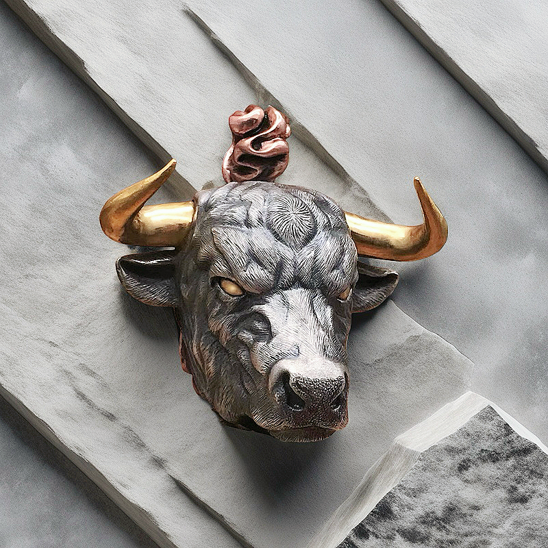 Bull Silver Pendant (Item No.SC018)
