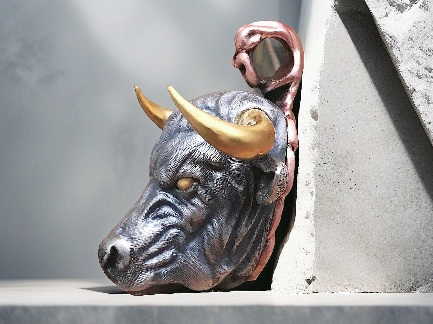 Bull Silver Pendant (Item No.SC018)