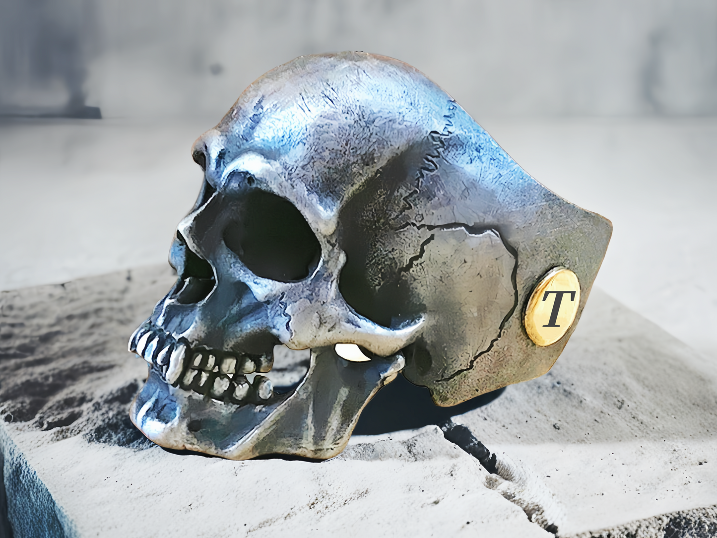 Skull Silver Ring (Item No. SC015)