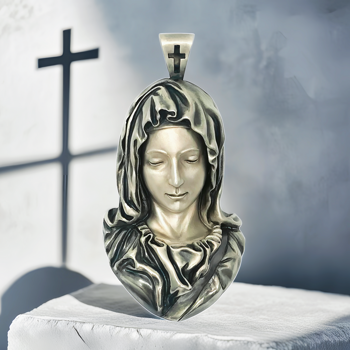 Madonna Silver Pendant (Item No. SC009)