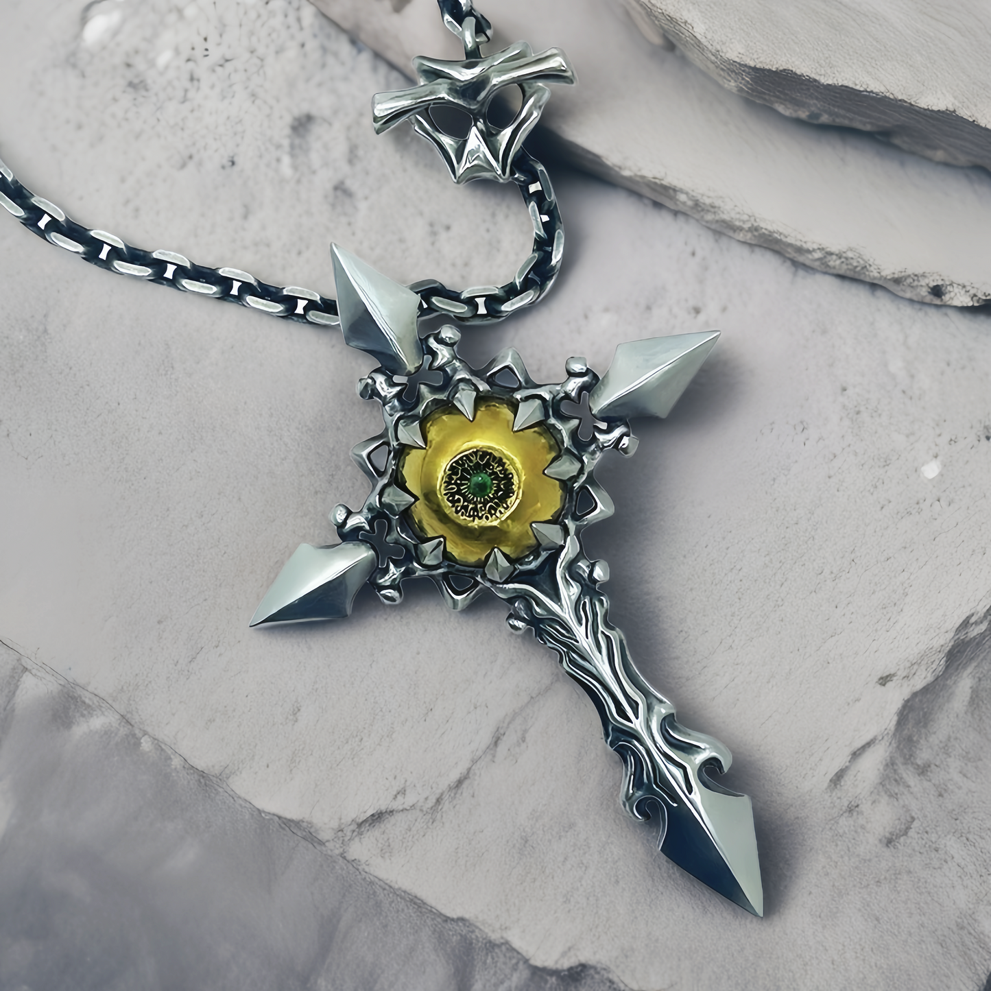 Eye Of Providence Silver Pendant (Item No. SC007)