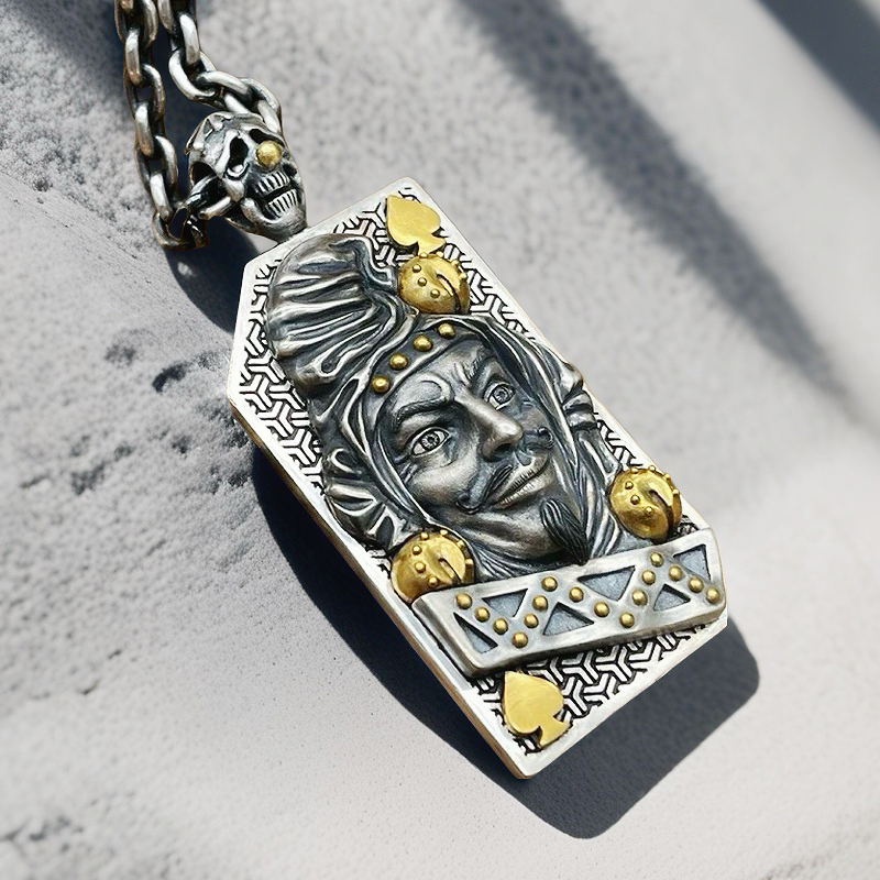 Joker Silver Pendant Necklace(Item No. SC002)