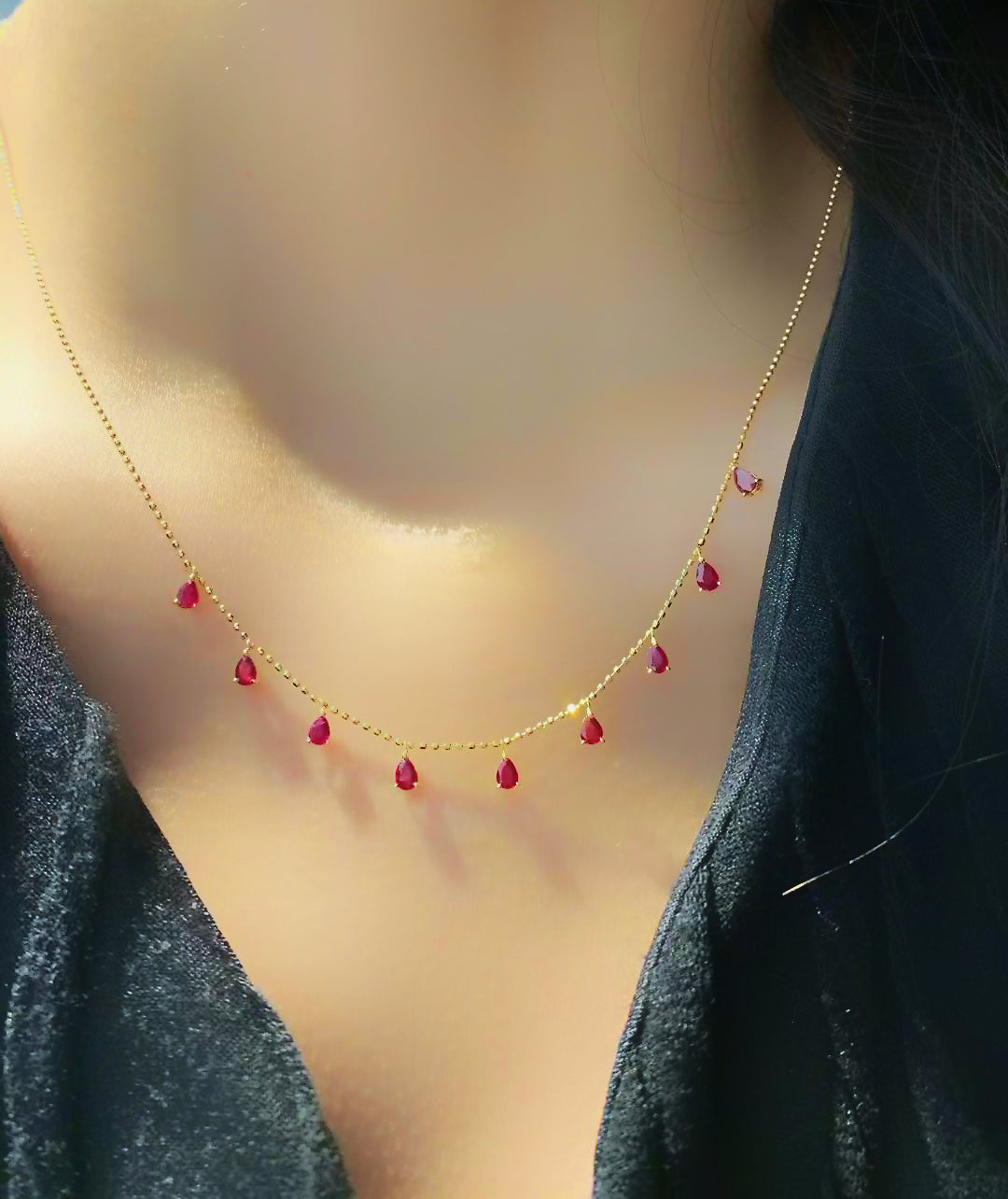 Vintage 18k Gold Diamond Necklace (Item No. VT207)