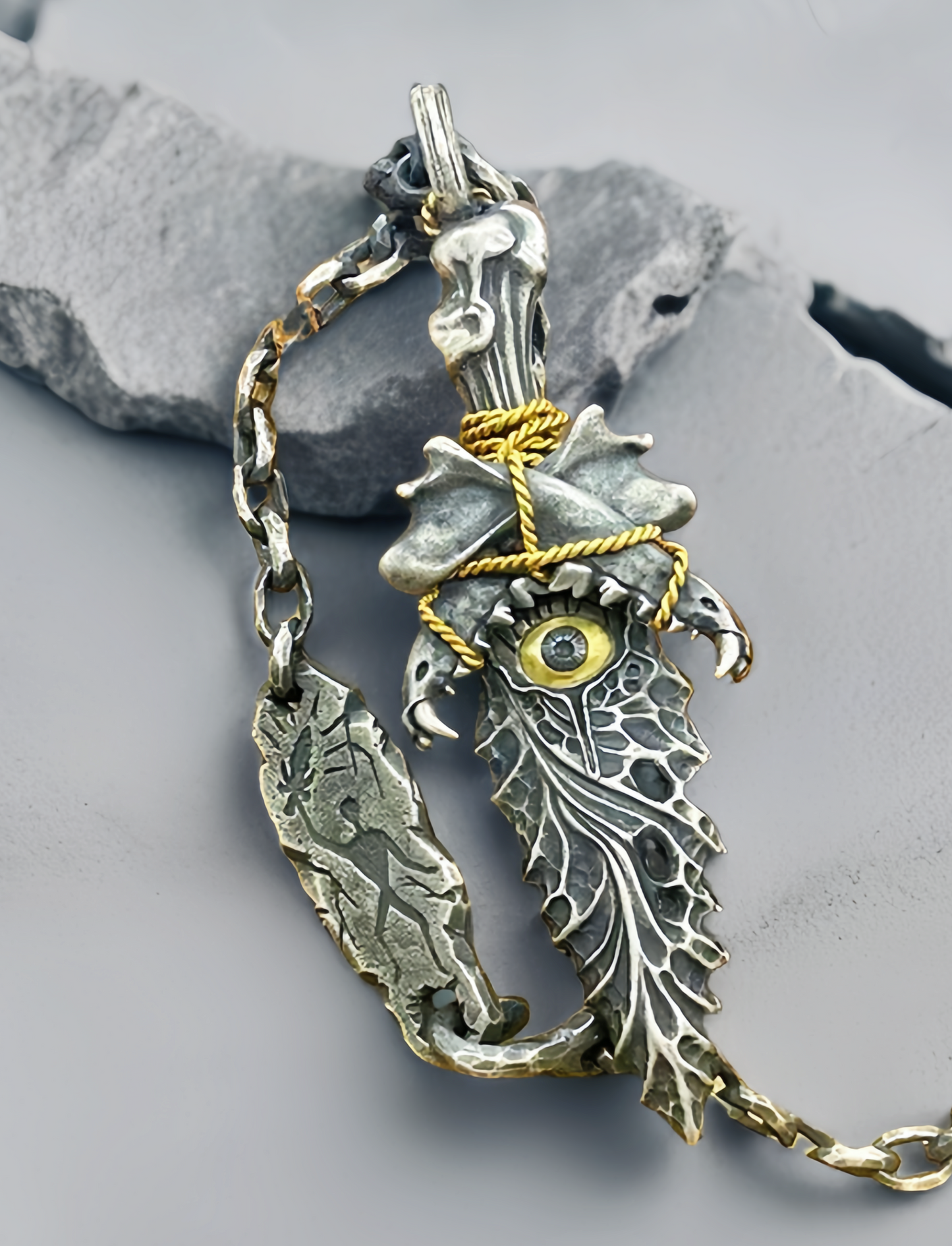 Dagger & Eye Silver Pendant (Item No. SC035)