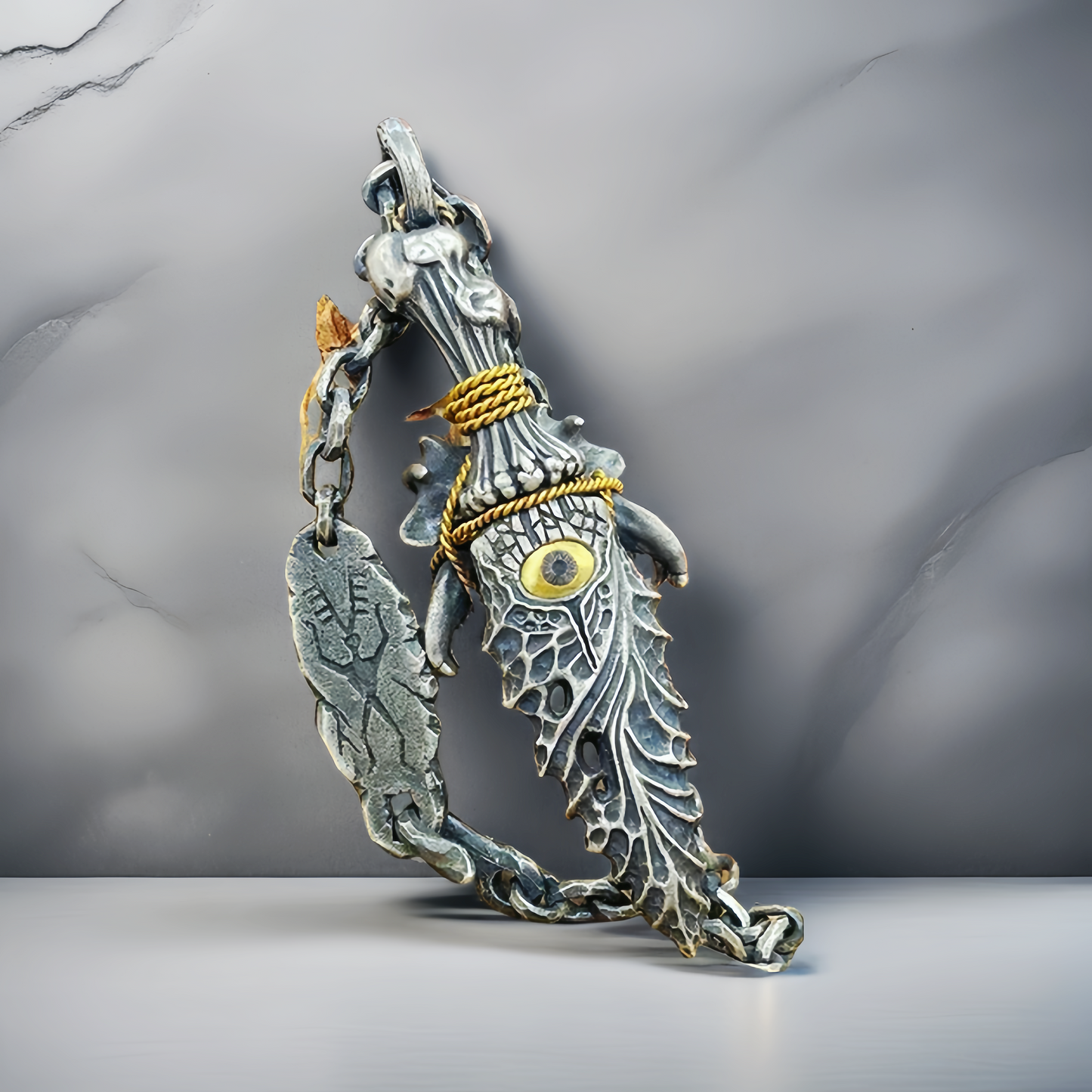 Dagger & Eye Silver Pendant (Item No. SC035)