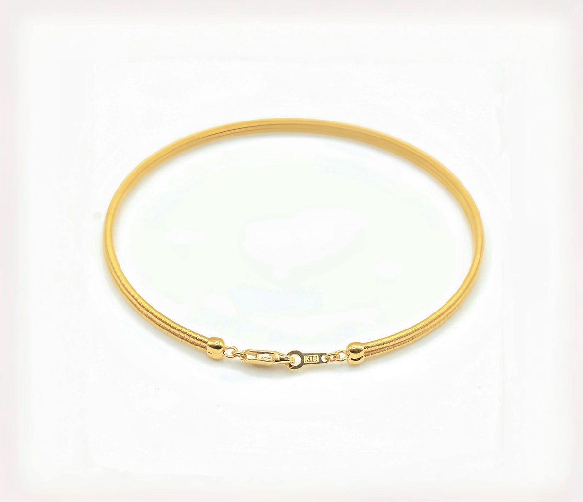 Double Strand Twisted 18K Gold Bracelet (Item No. SX051CB)