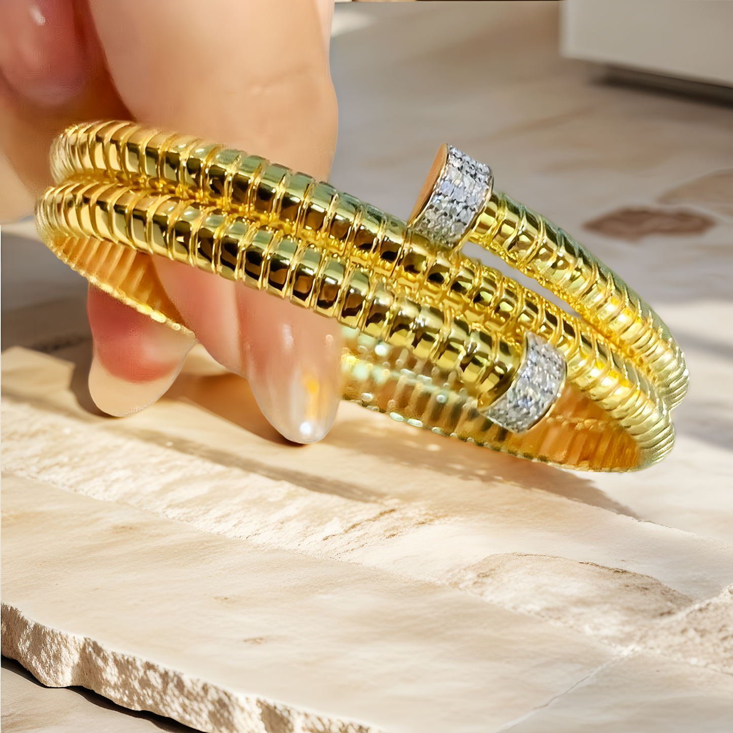 Vintage 18k Gold Diamond Bracelet (Item No. VT250)