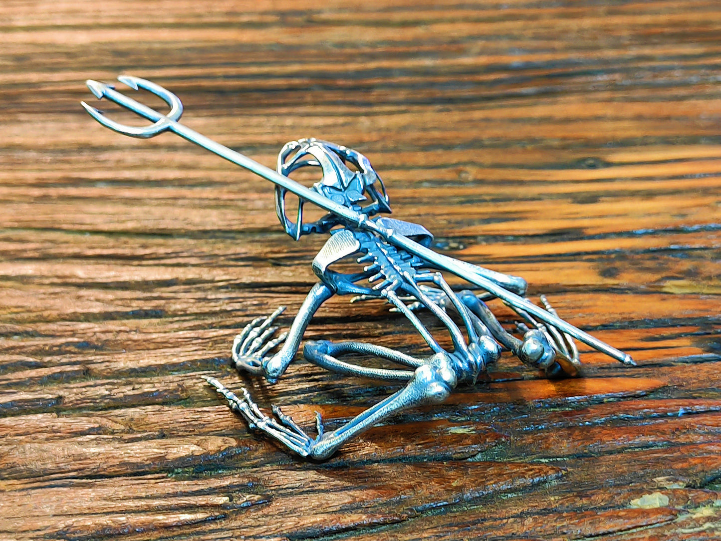 Frog Skeleton Silver Statue Tartaria Onlinestore