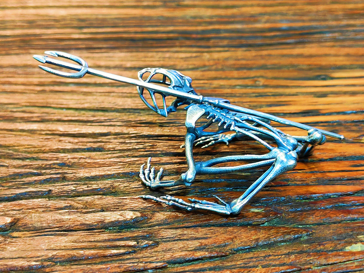 Frog Skeleton Silver Statue Tartaria Onlinestore