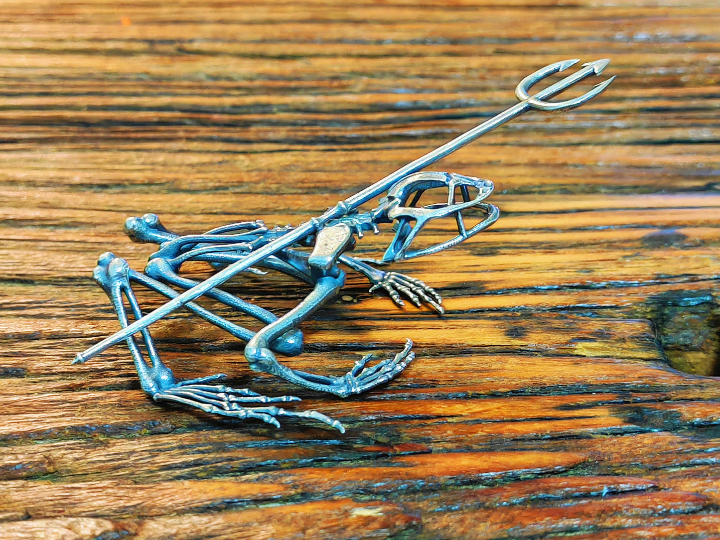 Frog Skeleton Silver Statue Tartaria Onlinestore