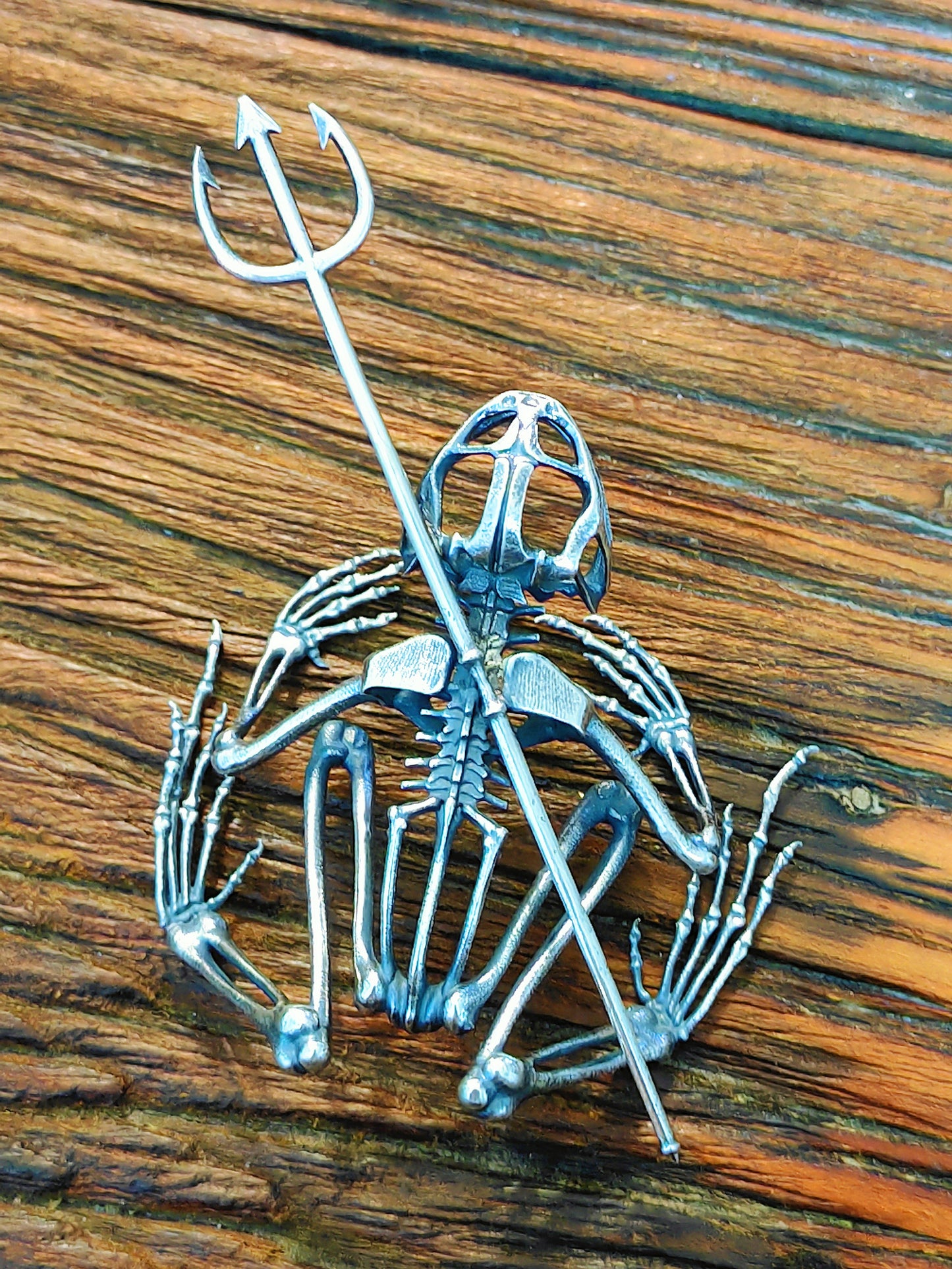 Frog Skeleton Silver Statue Tartaria Onlinestore
