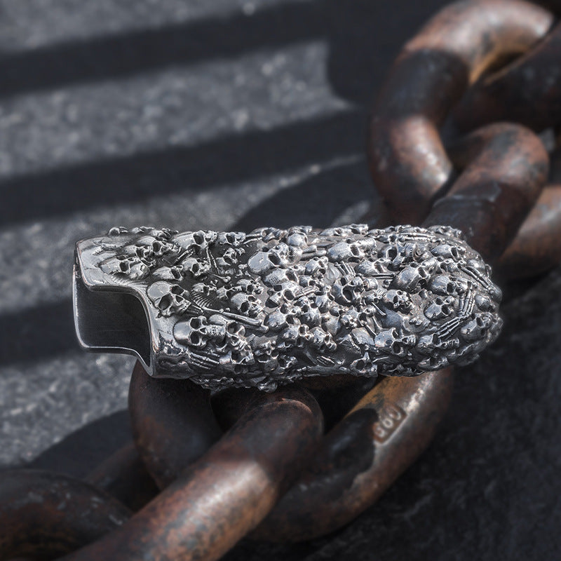 Gothic Burial Skull Silver Lighter Case (Item No. L0003) Tartaria Onlinestore