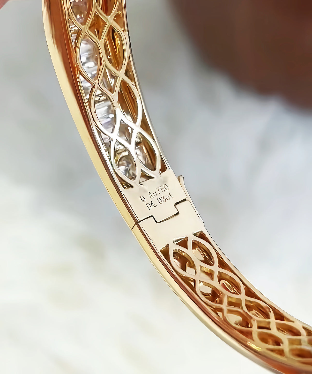 Vintage 18k Gold Diamond Bracelet (Item No. VT261）