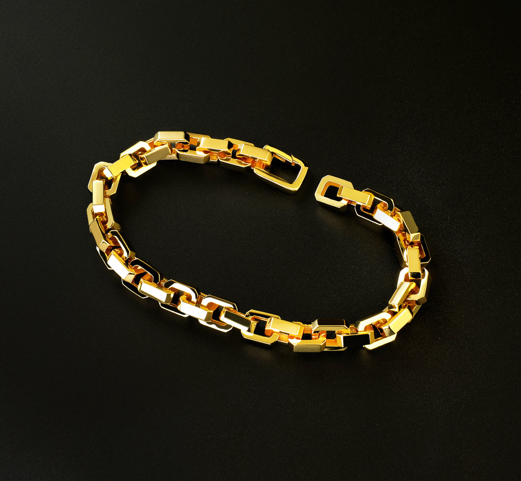 Classic Sterling Silver/9k/14k/18k Bracelet Gold Bracelet Chain (Item No. GB0020）