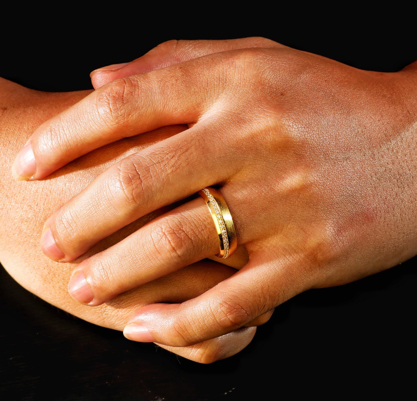 Classic Diamond 925 Sterling Silver/9k/14k/18k Gold Ring (Item No. GR0009）