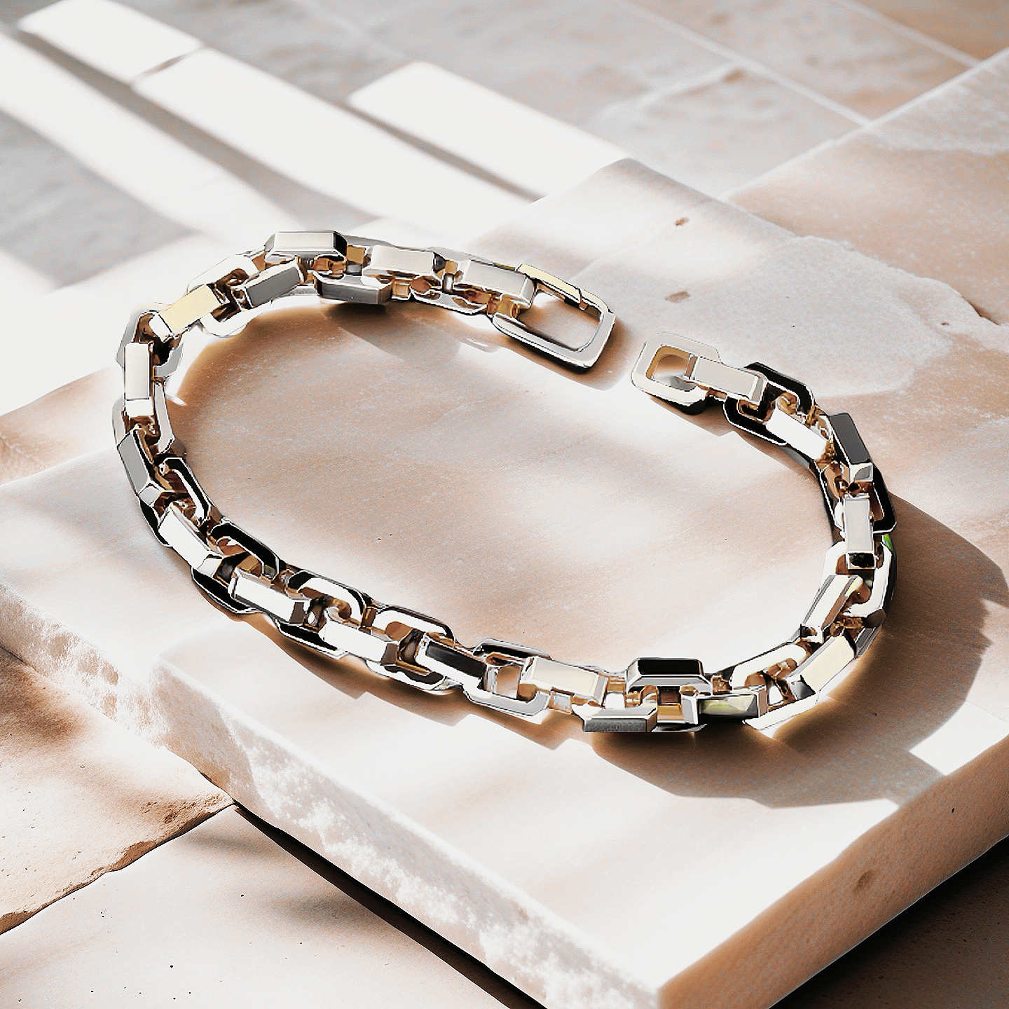 Classic Sterling Silver/9k/14k/18k Bracelet Gold Bracelet Chain (Item No. GB0020）