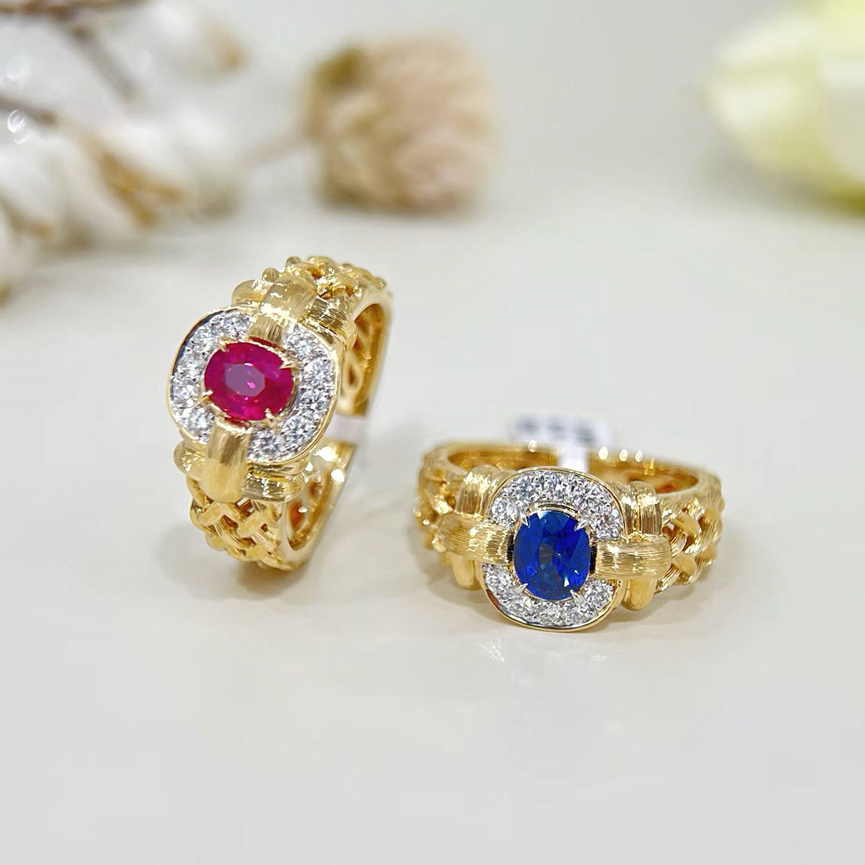 Vintage 18k Gold Diamond Ring (Item No. VT502）
