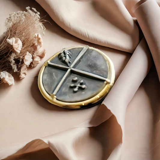 Lion Ancient Coin Medallion 18K Gold Bracelet (Item No. COIN043）