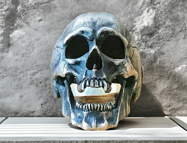 Skull Silver Ring (Item No. SC015)