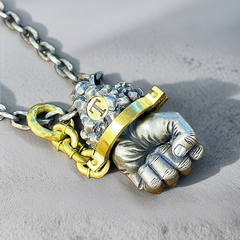 Power Fist Destiny Silver Pendant (Item No. SC033)