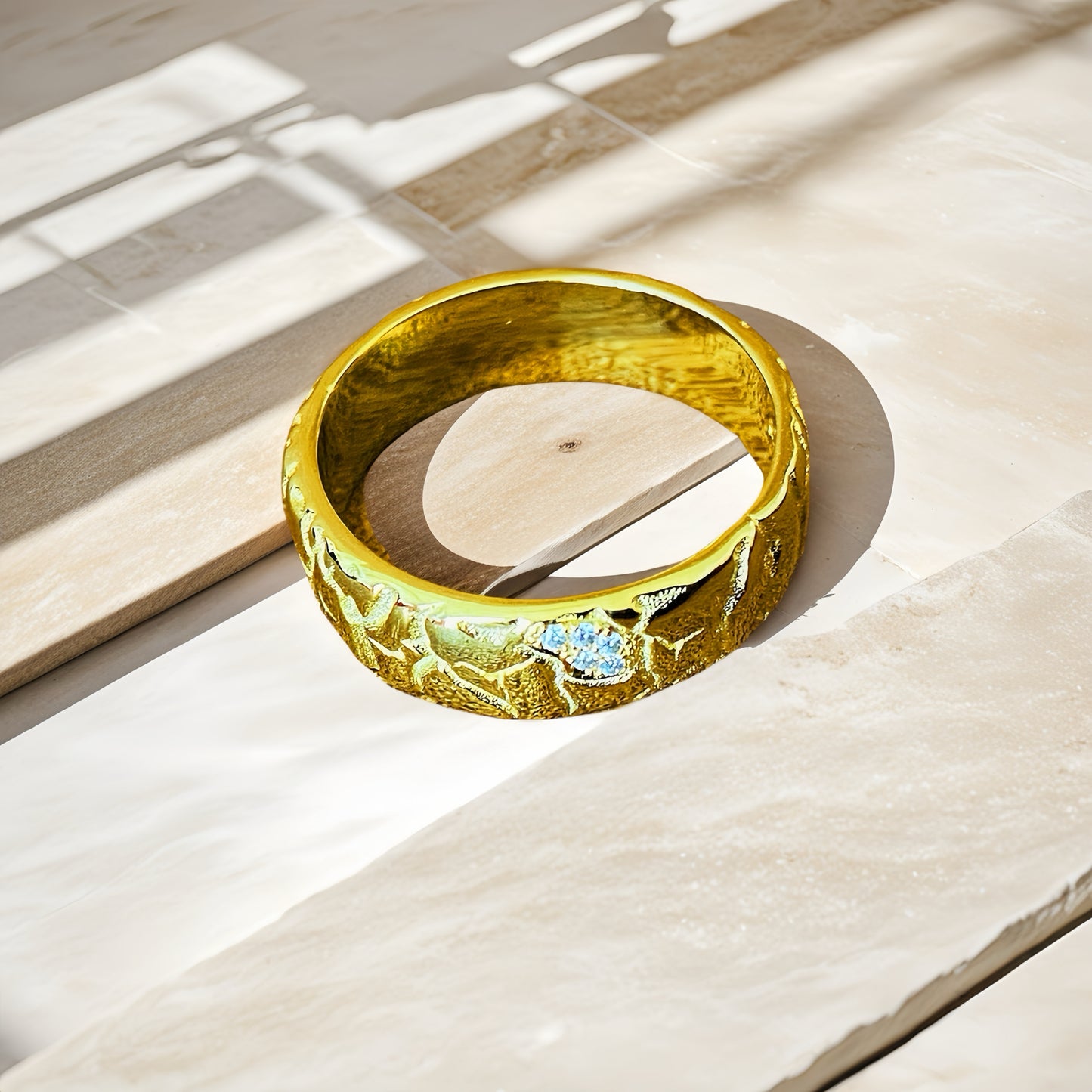 Cracking Stone Diamond 925 Sterling Silver/9k/14k/18k Gold Ring (Item No. GR0007）