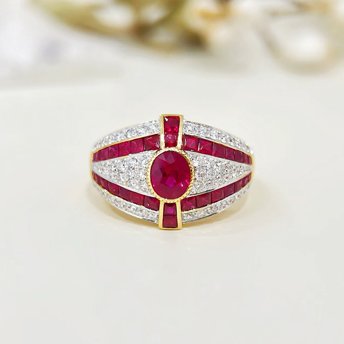 Women Ring Ruby