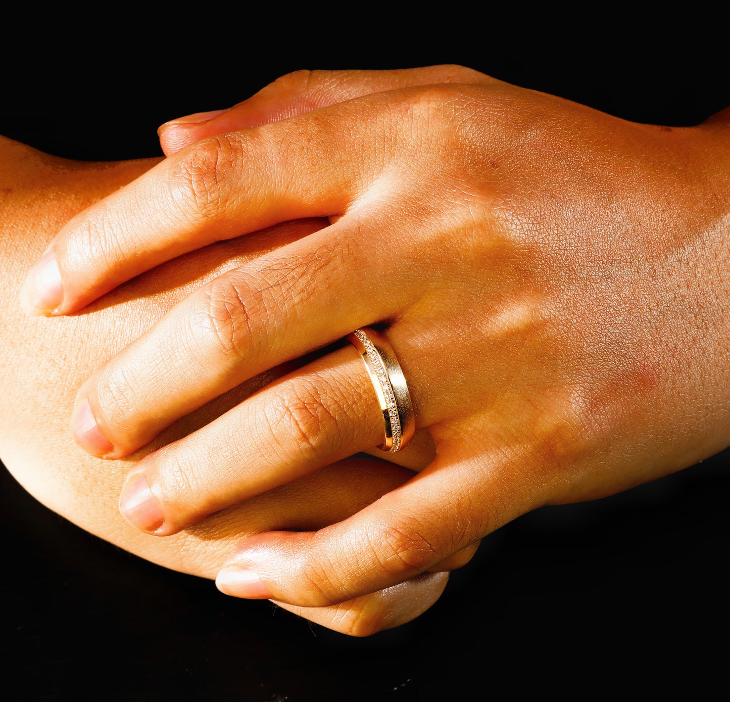 Classic Diamond 925 Sterling Silver/9k/14k/18k Gold Ring (Item No. GR0009）