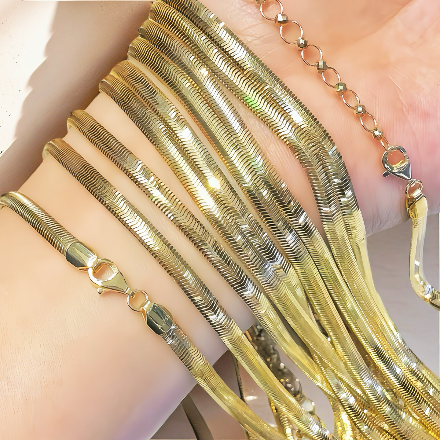 Snake 18k Necklace Chain (Item No. GN0007）