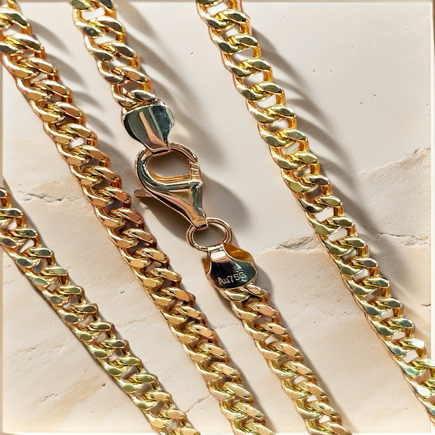 Cuban Link 18k Necklace Chain (Item No. GN0015）