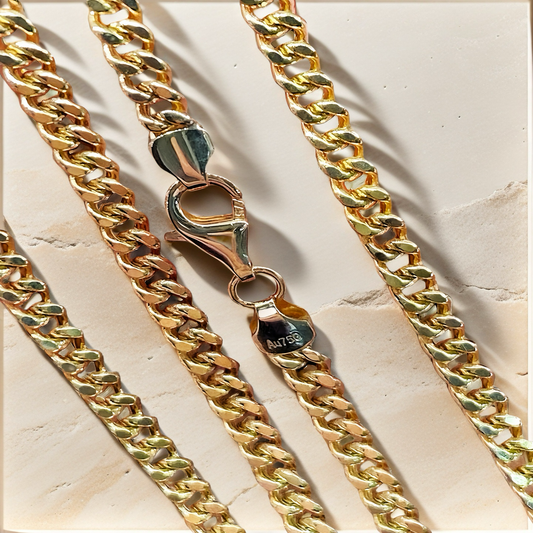 Cuban Link 18k Necklace Chain (Item No. GN0015）