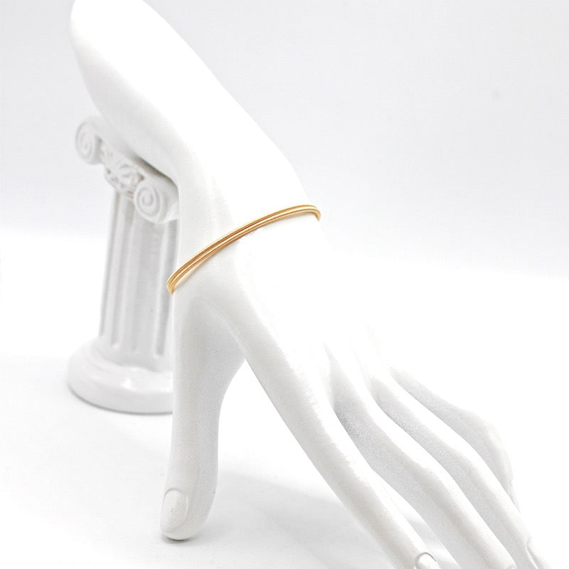 Twisted 18K Gold Bracelet (Item No. SX051CB)