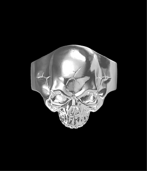 Half Jaw Skull 925 Sterling Silver/9k/14k/18k Gold Ring (Item No. GR0011）