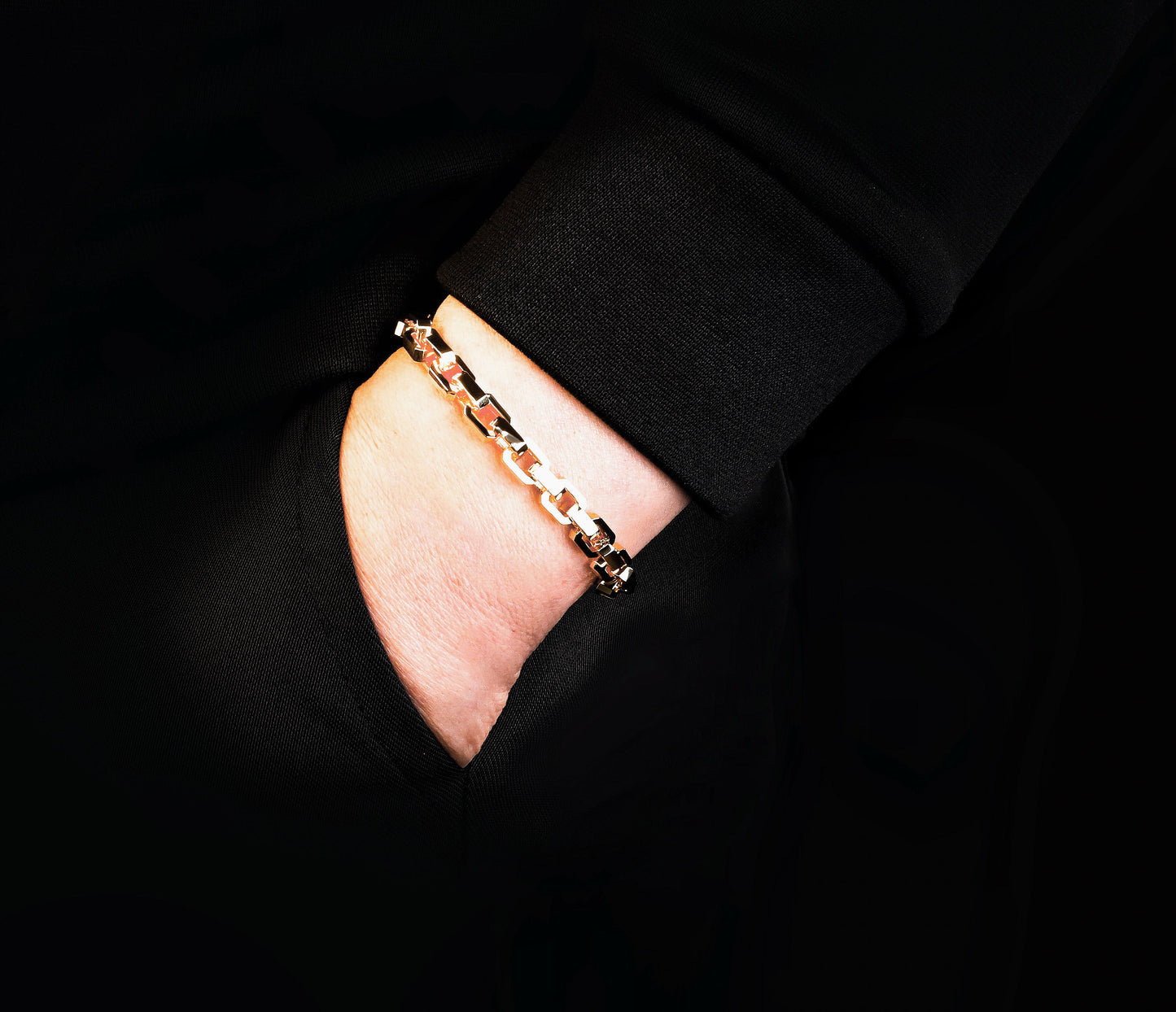 Classic Sterling Silver/9k/14k/18k Bracelet Gold Bracelet Chain (Item No. GB0020）