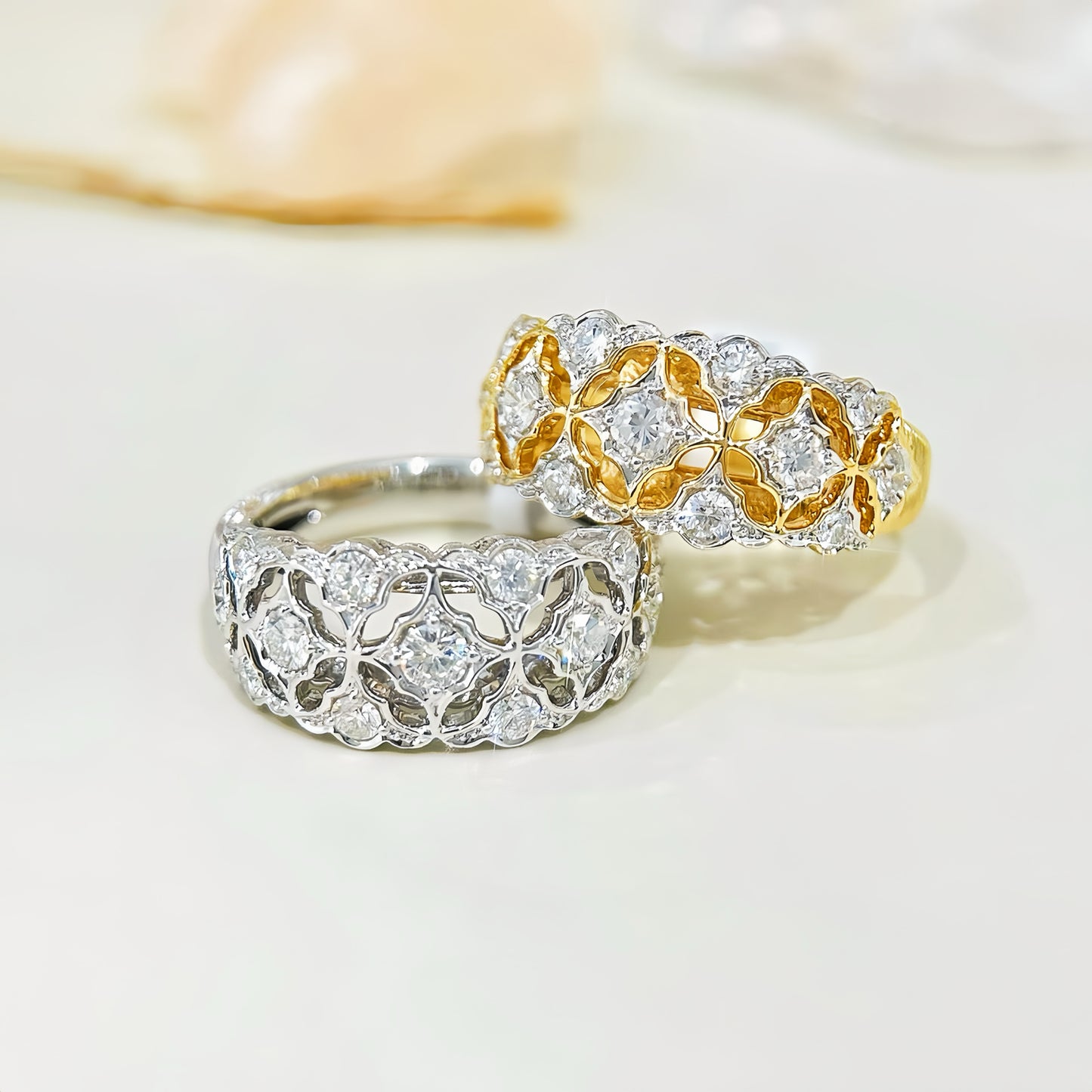 Vintage 18k Gold Diamond Ring (Item No. VT (Item No. VT 282)