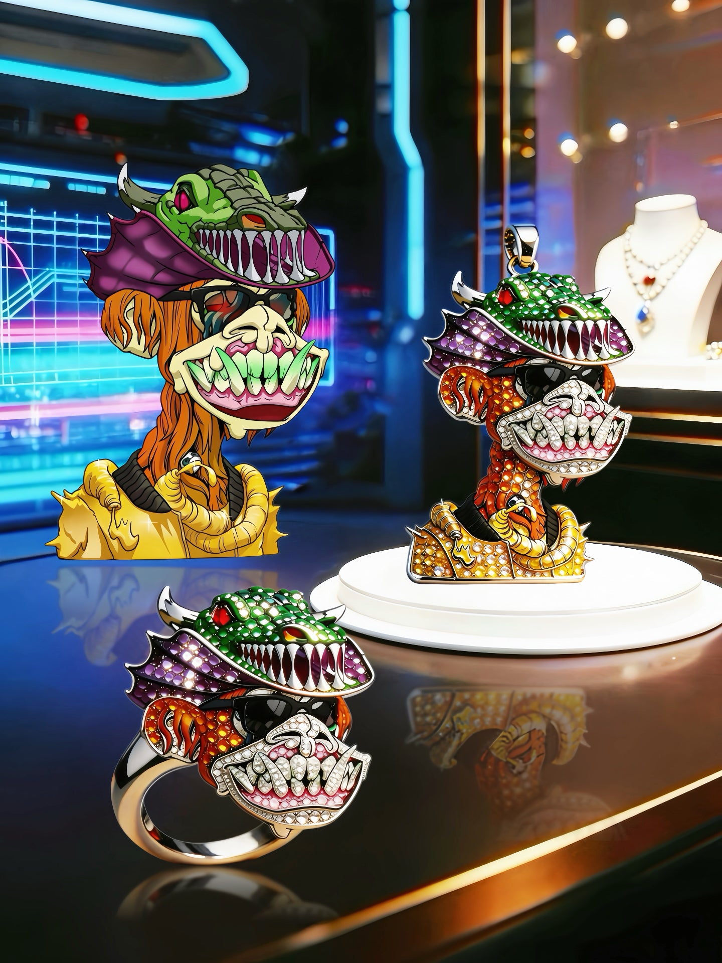 Mutant Ape Yacht Club #26217 NFT Jewelry