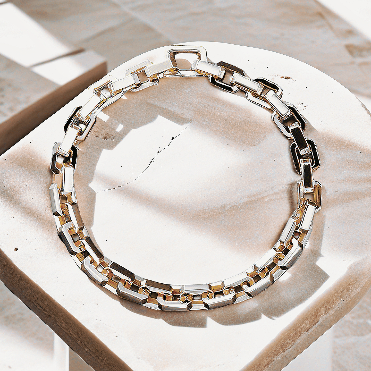 Classic Sterling Silver/9k/14k/18k Bracelet Gold Bracelet Chain (Item No. GB0020）